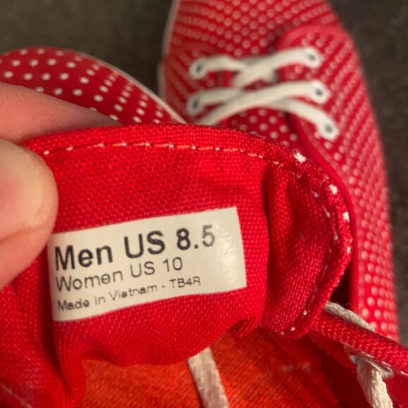 Vans Leah Polka Dot Skate Shoes - Size 10 - Picture 9 of 9